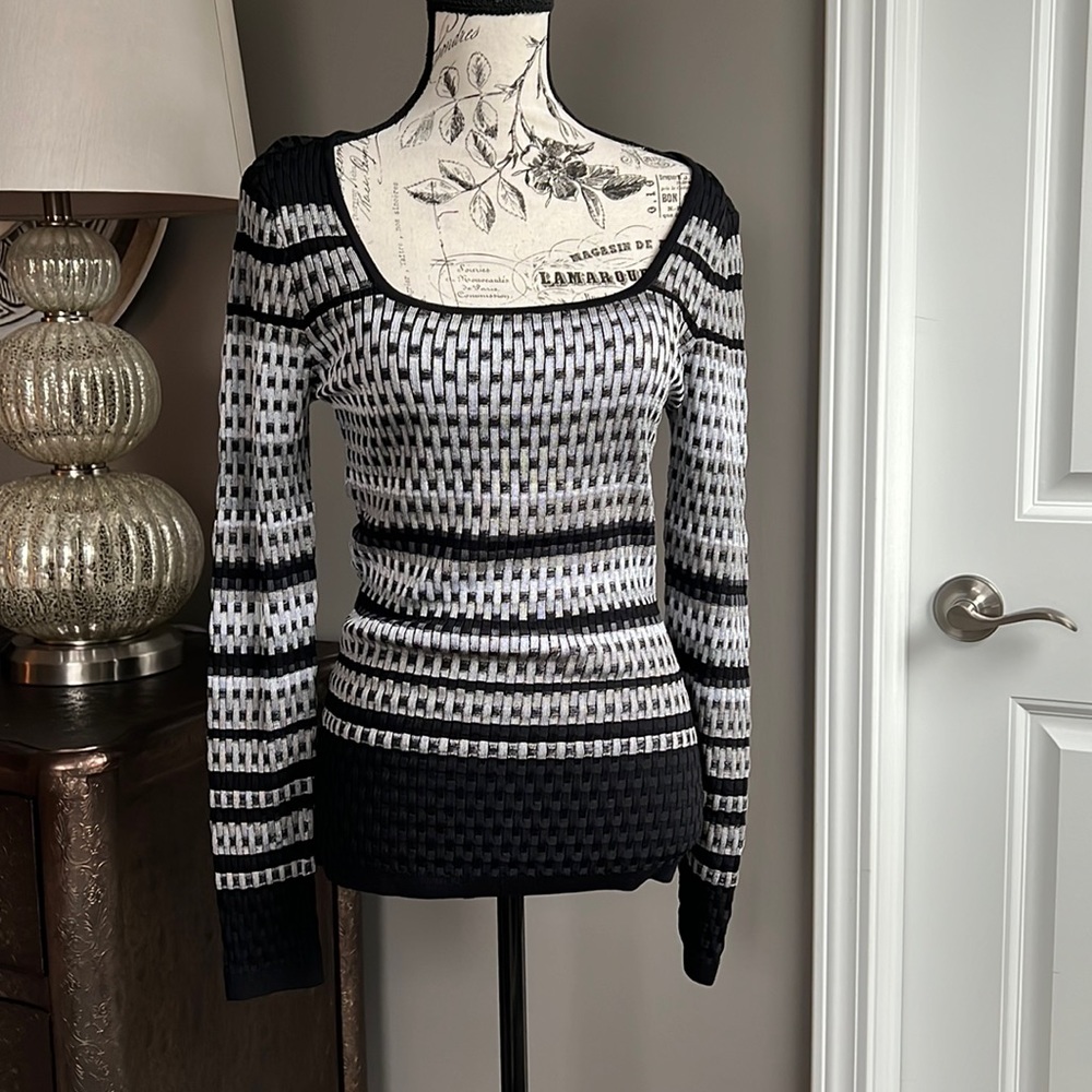White House Black Market rayon knit sweater